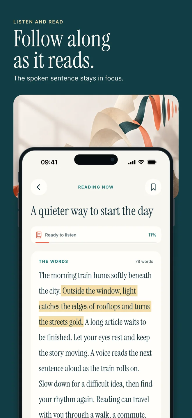 Read Aloud upcoming release: keep the words in view